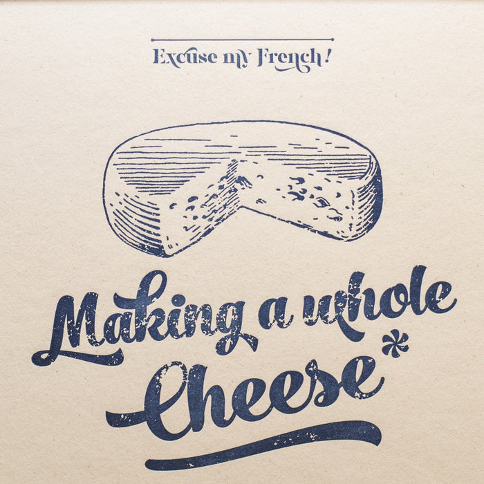 Letterpress Art Print Cheese